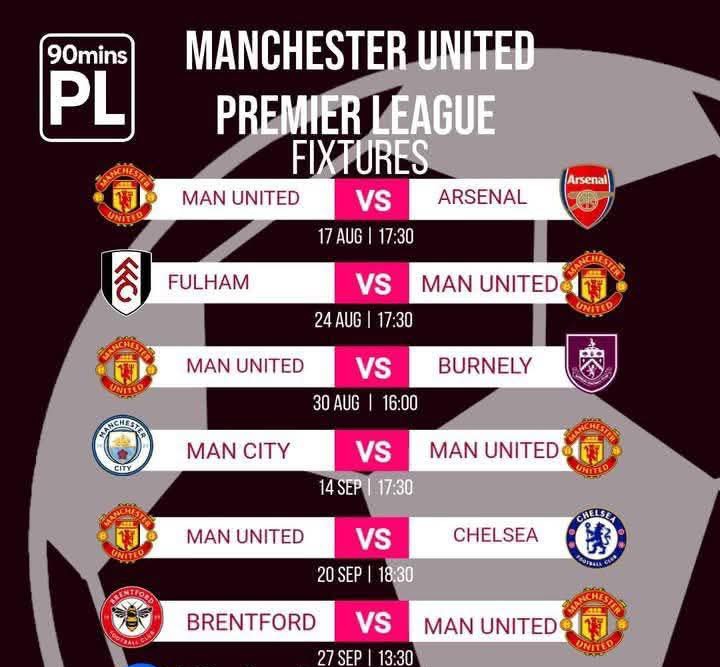 Premier League is back in 2 weeks.⚽️

How many points are Manchester United getting in our first 6 games. ❓️