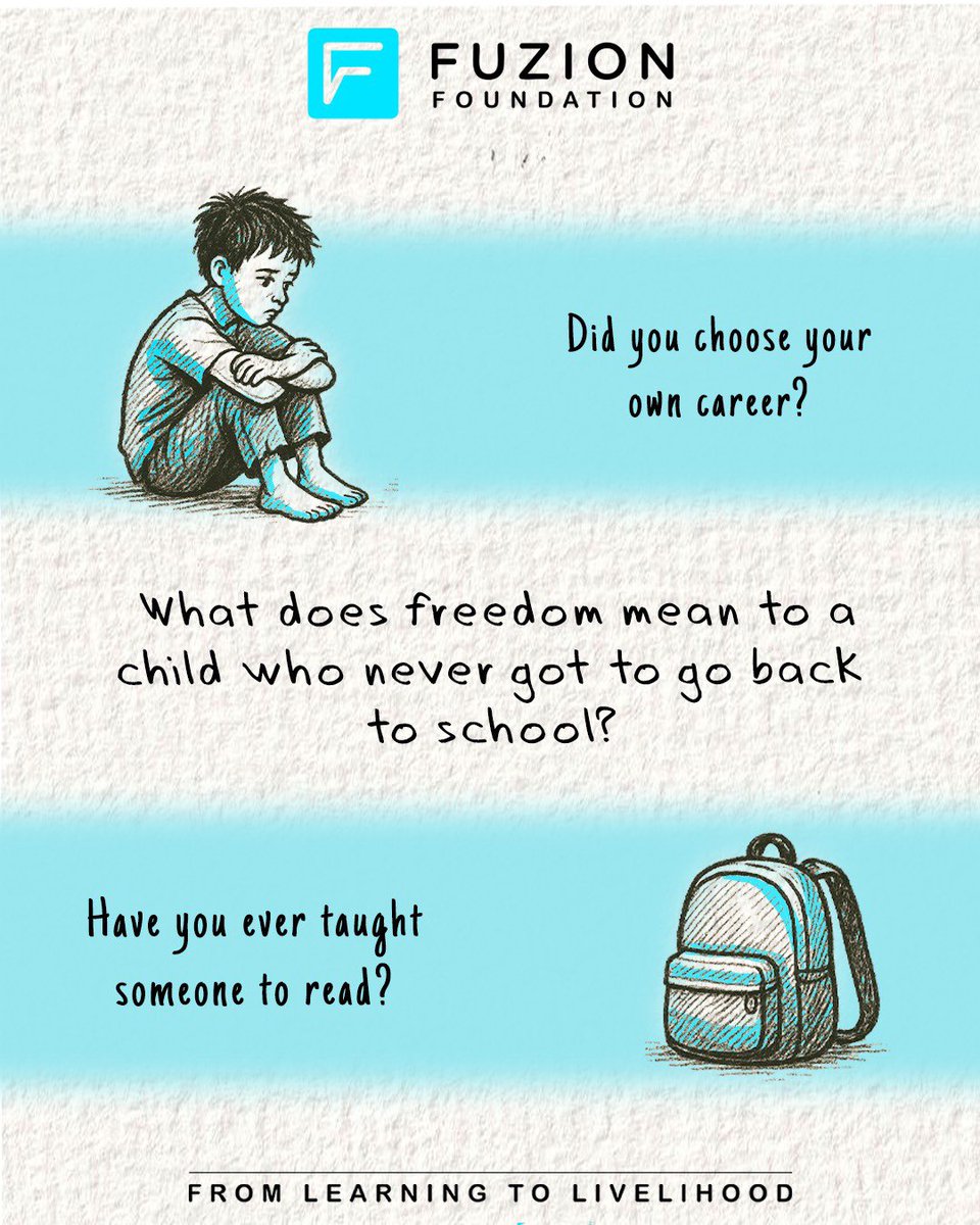 FuzionFdn's tweet photo. At Fuzion Foundation, we believe that true freedom comes with opportunity. That’s why we equip children with life changing skills.

Follow us and support the journey from learning to livelihood.

#FuzionFoundation #FromLearningToLivelihood #RegionalPR #FuzionPR #Trust #Bharat https://t.co/5Xdw4bXNT9