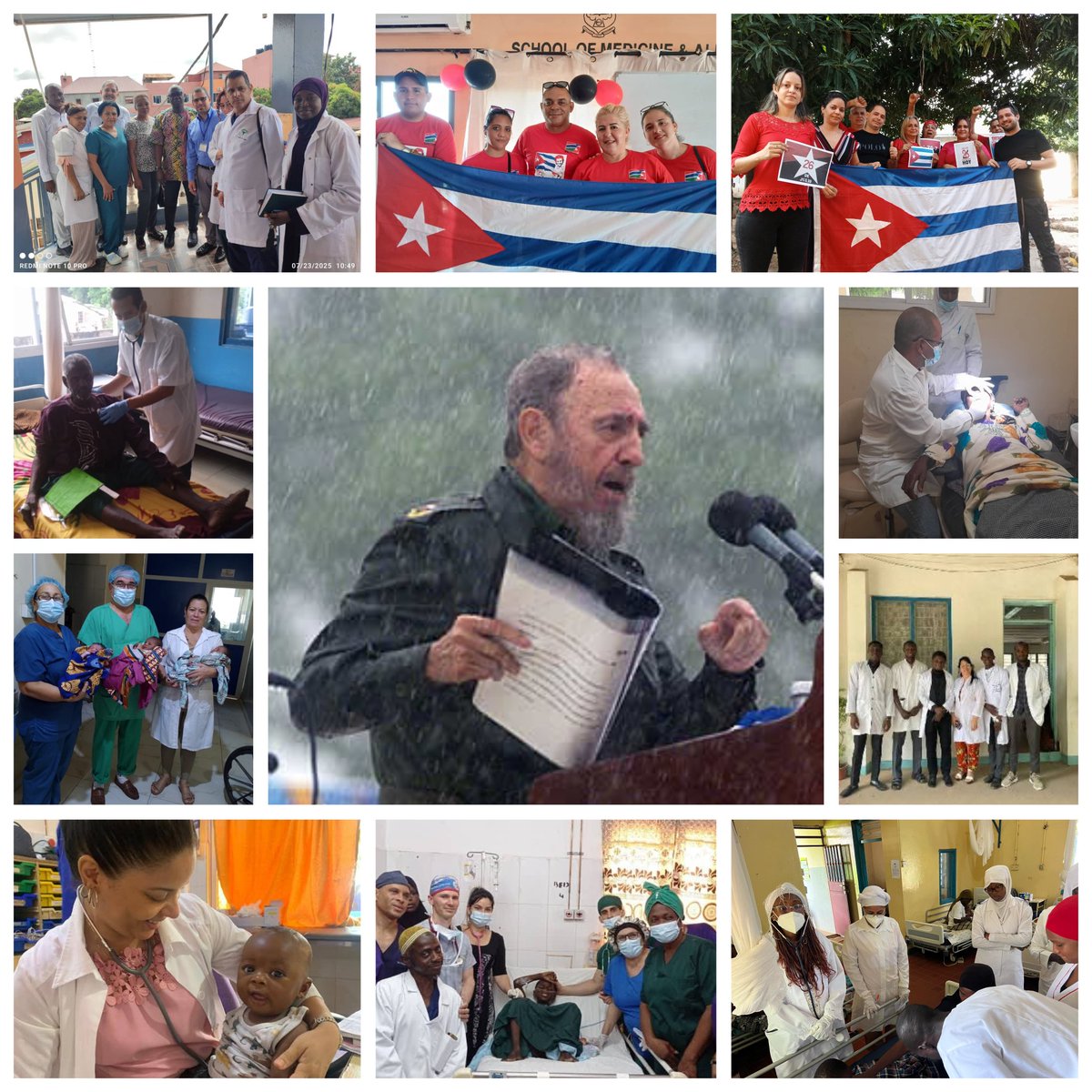 #Fidel:"Felicito a todos los que luchan, que no desisten jamás ante las dificultades; que creen en las capacidades humanas para crear, sembrar y cultivar valores e ideas; que apuestan por la humanidad; ¡que comparten la convicción de que un mundo mejor es posible!".
#BmcGambia