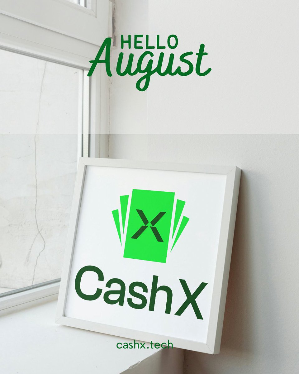 CashX_ng's tweet photo. August is here! 🌟
New month. New momentum. Let’s finish Q3 strong and build something amazing. 💼🔥
From all of us at CashX, here’s to bold steps, smart moves, and unstoppable growth this month. 🚀💰

#august #cashxagents #cashxapp https://t.co/ajC6zJu7KS