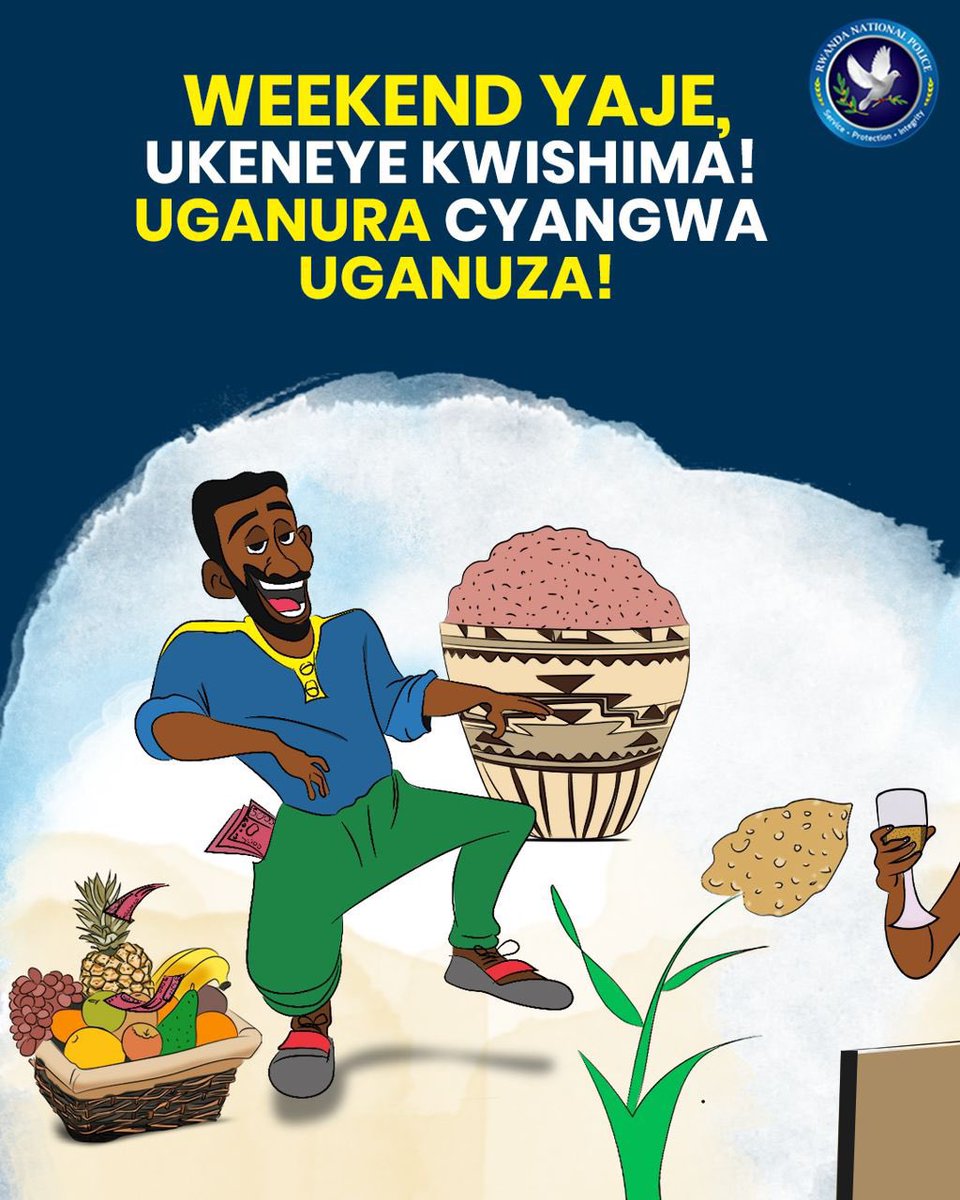 🇷🇼𝐌𝐔𝐙𝐄 𝐓𝐔𝐑𝐖𝐔𝐁𝐀𝐊𝐄🇷🇼 (@muzeturwubake) on Twitter photo Ubutumwa bwiza kandi bw’umvikana
Mwakoze cyane <a href="/Rwandapolice/">Rwanda National Police</a>
Natwe nka <a href="/RwandaYouthVol1/">Rwanda Youth Volunteers</a> turazirikana izi nama nziza ahubwo turongera ibikorwa bishyira umuturage ku isonga ! Ubutumwa bwiza kandi bw’umvikana
Mwakoze cyane <a href="/Rwandapolice/">Rwanda National Police</a>
Natwe nka <a href="/RwandaYouthVol1/">Rwanda Youth Volunteers</a> turazirikana izi nama nziza ahubwo turongera ibikorwa bishyira umuturage ku isonga !