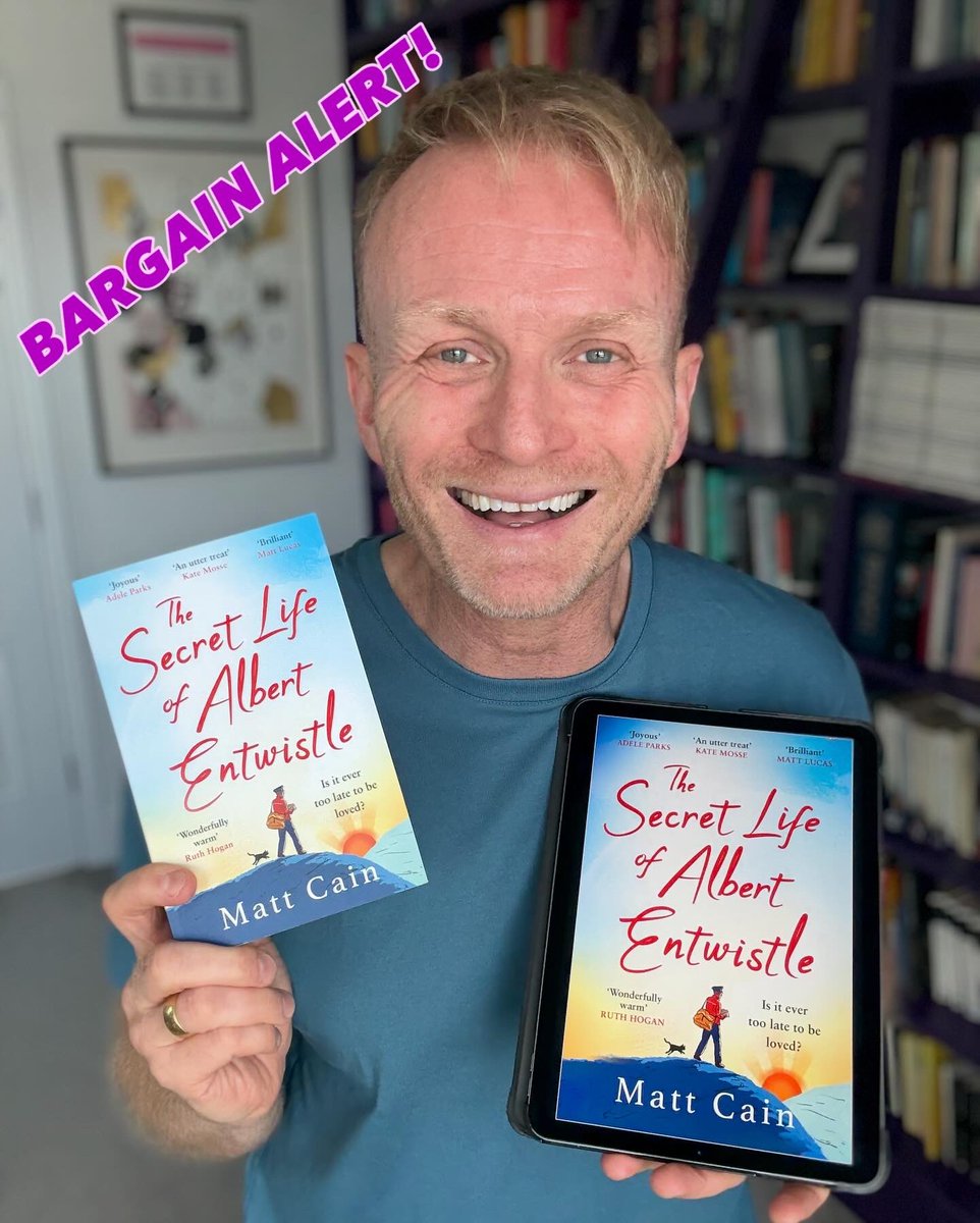 MattCainWriter's tweet image. Have I got an offer for you! My best loved book THE SECRET LIFE OF ALBERT ENTWISTLE is in Amazon&apos;s August promotion and 99p on Kindle - and just over £6 in paperback. This book has moved and inspired so many readers and now I&apos;m thrilled it’s going to be read by a whole lot more!