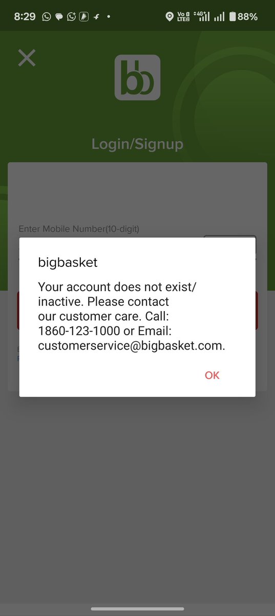 bigboss0143's tweet photo. @bigbasket_com kindly activate my account 

Check dm https://t.co/qXm3cgCztK