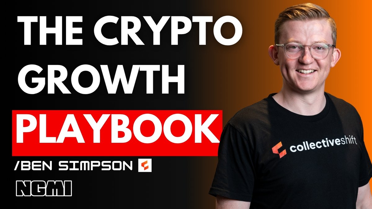 NGMI (@ngmi_xyz) on Twitter photo How To Build Wealth In Crypto *Without Getting Lucky* — <a href="/bensimpsonau/">Ben Simpson</a>
> Why Ben started <a href="/cshift_io/">Collective Shift</a>
> Growing from zero to $1M/month
> The psychology of protecting gains & cutting losses
> The problem with "dino" altcoins
> Bull case for ETH
+ more
🔗 bit.ly/ngmipod37s How To Build Wealth In Crypto *Without Getting Lucky* — <a href="/bensimpsonau/">Ben Simpson</a>
> Why Ben started <a href="/cshift_io/">Collective Shift</a>
> Growing from zero to $1M/month
> The psychology of protecting gains & cutting losses
> The problem with "dino" altcoins
> Bull case for ETH
+ more
🔗 bit.ly/ngmipod37s