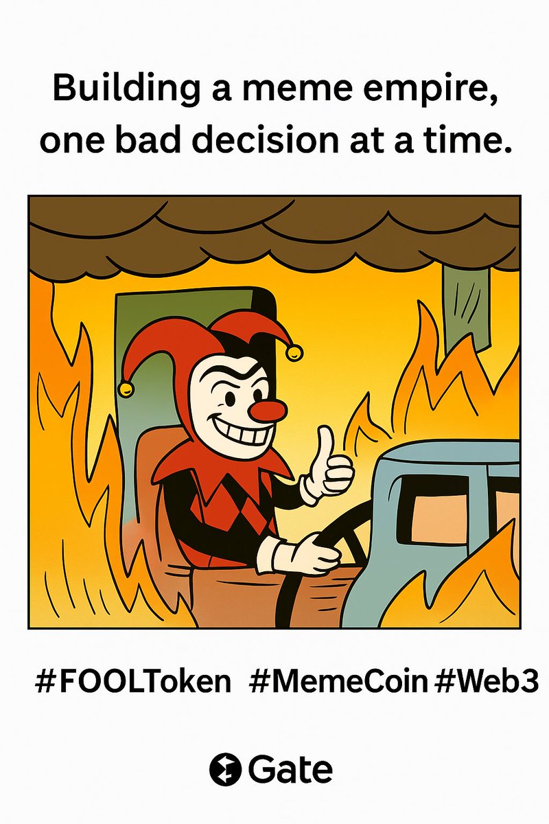 fool_token's tweet photo. They said: ‘FOOL, you’ll never make it to the big Gate.’
FOOL: hold my jester hat. 🎭🔥
@Gate_io we’re coming for you. 🚀
#FOOLToken #MemeCoin https://t.co/zB0QAxkOYe