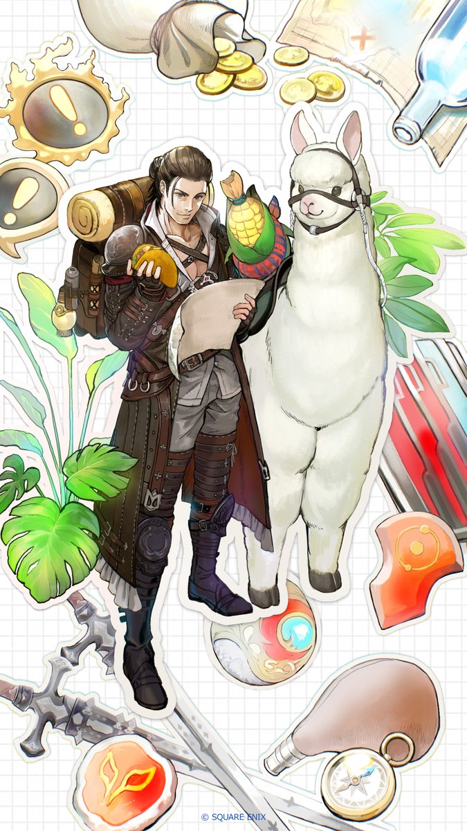 FinalFantasy's tweet photo. Celebrating 12 years of @FF_XIV_EN with this month's wallpaper calendar, illustrated by Rubi Asami! https://t.co/KuoYfYYuNY