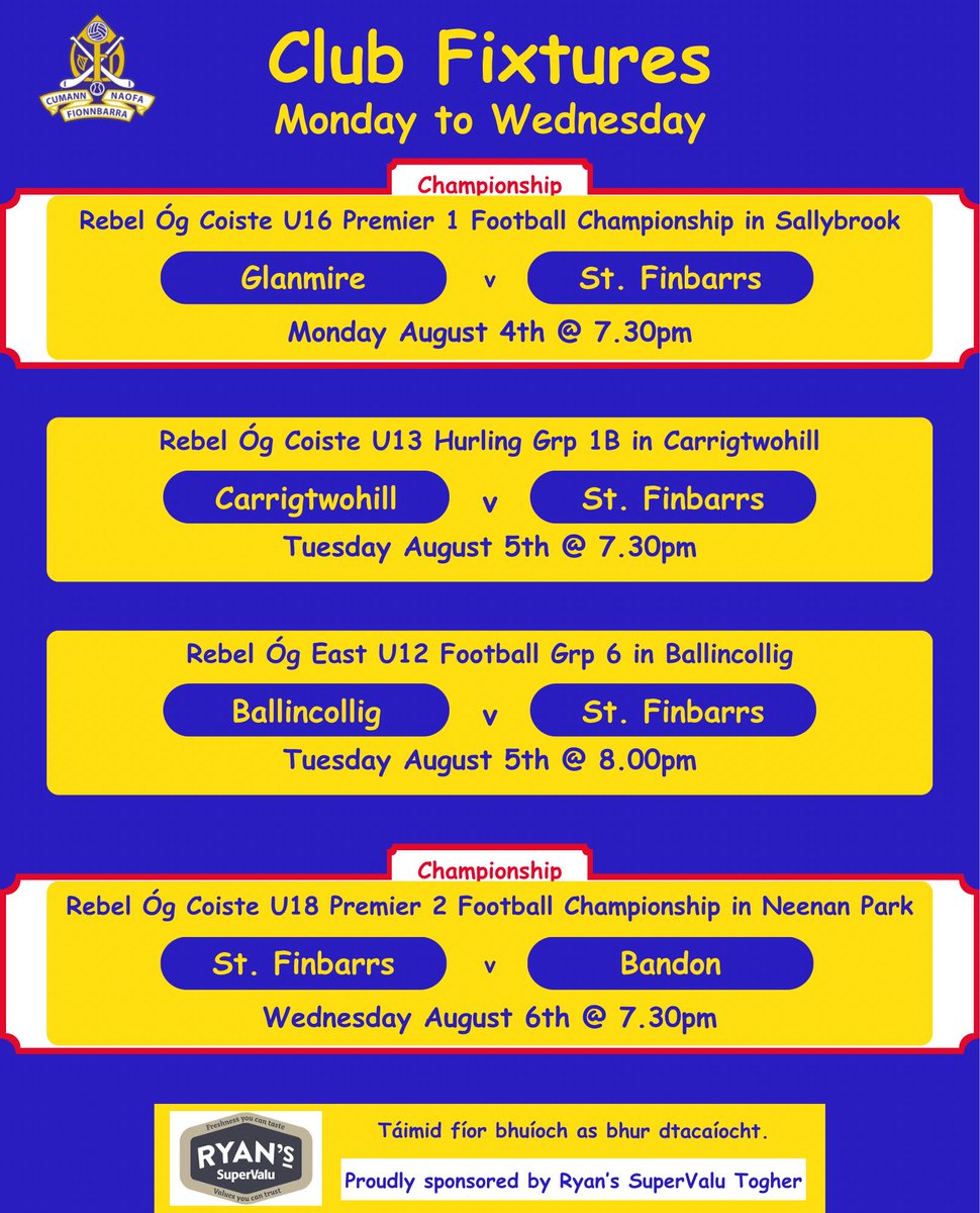 St Finbarr’s National H&F Club (@the_barrs) on Twitter photo 