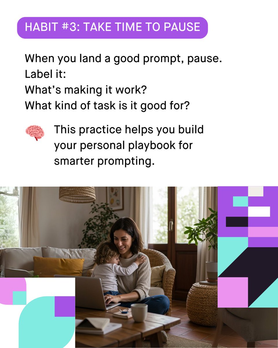 crowdgenbyappen's tweet photo. 🧠 Tiny habits that help you grow — as an LLM trainer and a thinker.
Swipe through 3 bite-sized habits you can build today.
Which one will you try first? 👇
#LLMTrainerTips #AITrainerLife #CrowdGen #Appen https://t.co/FAW1Nhdjtw