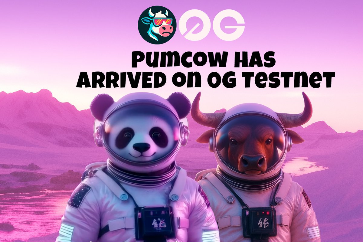 pumpcow's tweet image. The Bull just landed on @0G_labs Testnet.
pumpcow meme launchpad will be live on 0G testnet. We shall be applying for 0G labs community Grants!!!