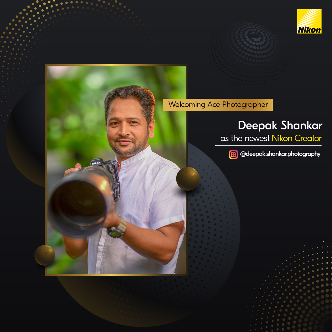 Welcoming Deepak Shankar to the #NikonCreator family!
Deepak is a wildlife photographer whose work reflects intensity and respect for the natural world. With a focus on predator behaviour and wildlife portraiture, he brings the wild to life through powerful storytelling.

#Nikon