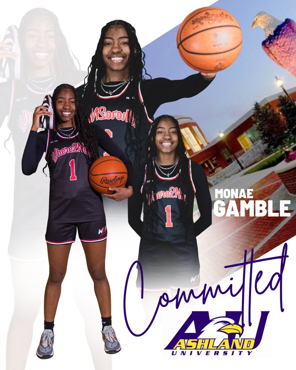 I’m blessed to announce that I’m officially committed to Ashland University. 💜💛 #GoEagles #Committed