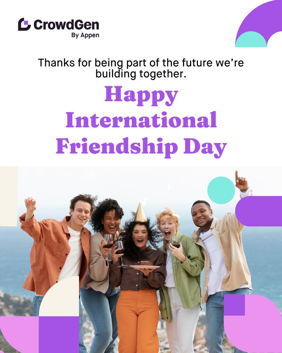 crowdgenbyappen's tweet photo. Weβre celebrating International Friendship Day all week β and weβd like to thank you, our incredible contributors! π
Thank you for your collaboration and for being the human intelligence behind AI.
Your work connects us all.
#CrowdGen #Appen #AIForGood #LLMTrainer https://t.co/6mu4Fb1Pzb