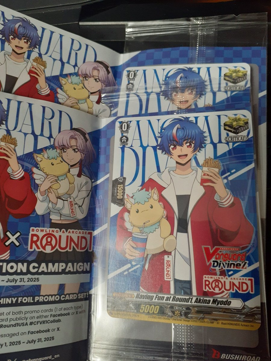 BuraiDX's tweet photo. Just remembered to post this before it ends! #CardfightVanguard 
#Round1USA #CFVR1Collab https://t.co/yfdYoRhWmv