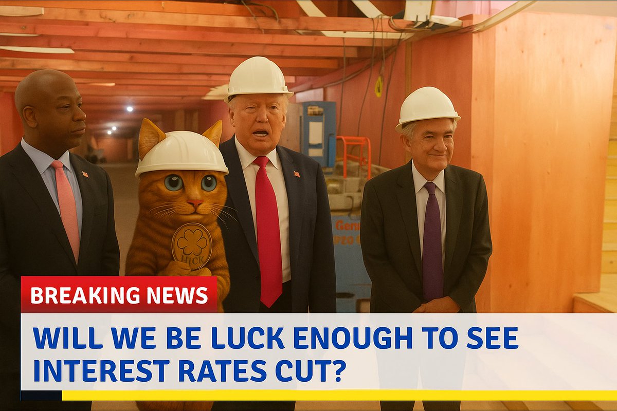 glaucofantoni's tweet photo. REAKING 🚨
Trump, Powell, and even LUCK are on-site…

👷‍♂️🐱 But the real question is:

“Will we be LUCK enough to see interest rates cut?” 🏗️💸

Until then, we keep building.
#LUCK #Solana #MemeCoin #Powell #Trump #RateCut #CryptoNews

🔹 Twitter: https://t.co/a5uBSNZo5S
🔹 Telegram: https://t.co/LHyPm0AoM7
🔹 TikTok: https://t.co/FOhYbKOnUh
🔹 Buy: https://t.co/OR2IB8YdqL
🚀 CA: FENqLUPdykewCW5XdwjD9NKeBkejVtkfBnH7swvgbonk
