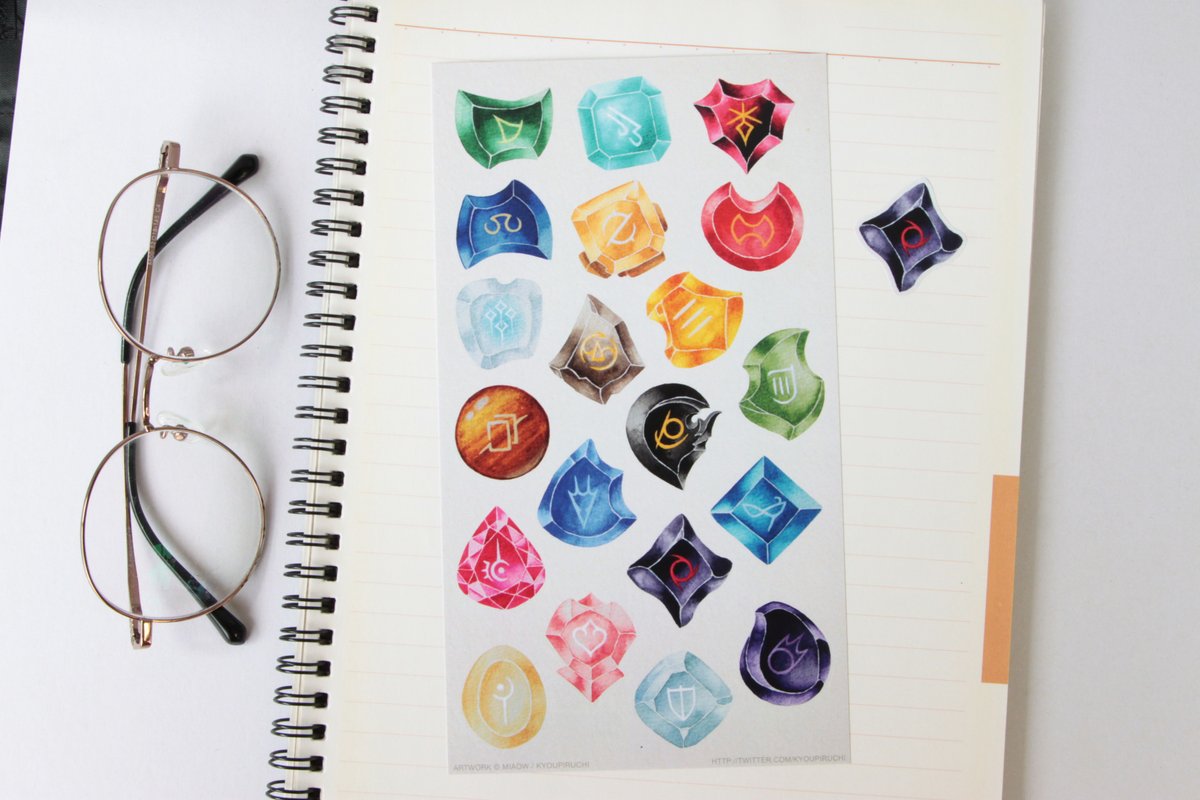 When you realized the reason why you never sold an item on Etsy is because you forgot to list it... 😂 It's okay I'm thinking of making a new sheet for job crystals anyway lmao.

I have exactly one copy left for this, probably not printing more. DM me if you want it.