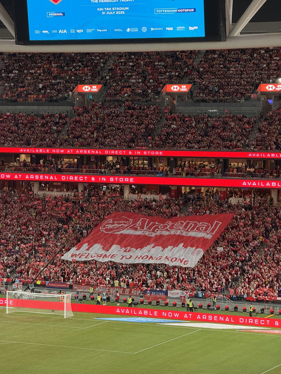 RealArdyLam's tweet photo. Yesterday’s tifo by Arsenal HK Official Supporters Club was honestly a joke.

They’ve always been known for being secretive, outdated, and kinda selfish.

But this yesterday, was a new low https://t.co/9a04LD3b5k