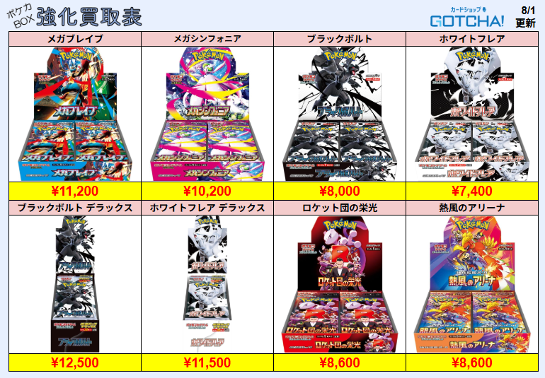 ⏫ポケモンカードBOX 強化買取⏫ 本日のお買い取りはBOXのみとなります