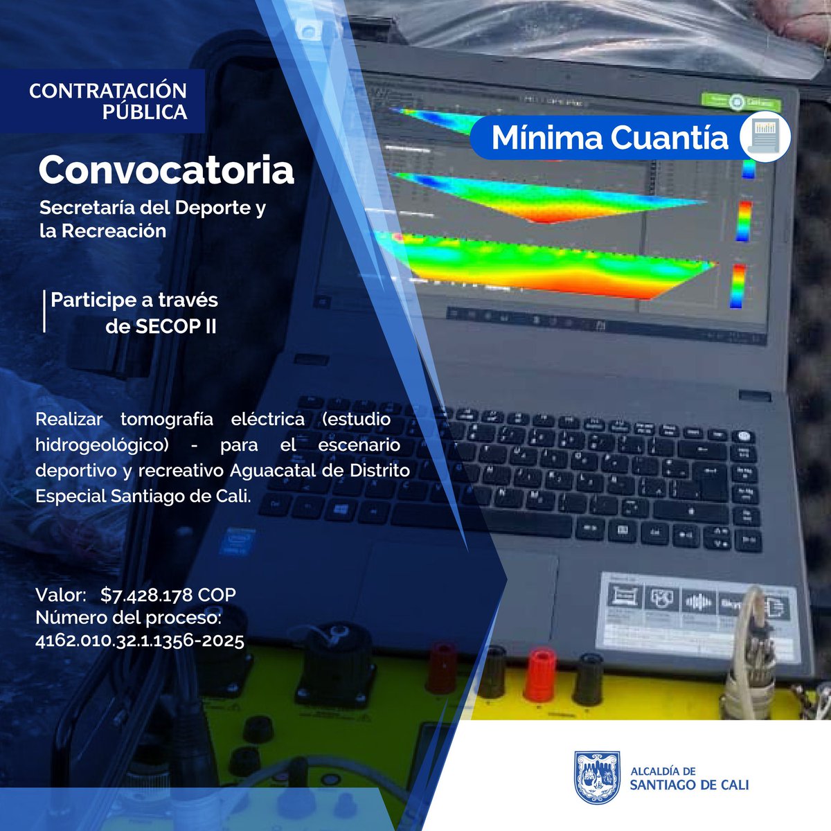 Contratación Pública (@calicontrata) on Twitter photo 📢Atención📢
Aviso de convocatoria
Modalidad: Mínima Cuantía
Más información: shorturl.at/Oo2nE
<a href="/SecDeporteCali/">Secretaría del Deporte y la Recreación de Cali</a> 📢Atención📢
Aviso de convocatoria
Modalidad: Mínima Cuantía
Más información: shorturl.at/Oo2nE
<a href="/SecDeporteCali/">Secretaría del Deporte y la Recreación de Cali</a>