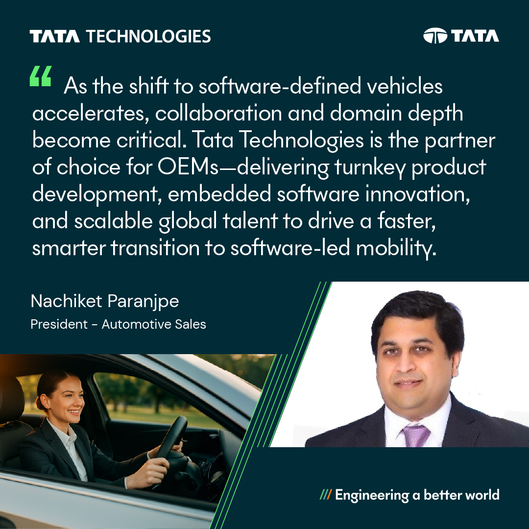 TataTech_News's tweet image. #SoftwareDefinedVehicles - What’s driving the next wave of automotive innovation? It’s the intelligent software. 

As global OEMs shift from purely mechanical systems to integrated software-electronics platforms, the rise of SDVs is transforming how mobility is imagined,…