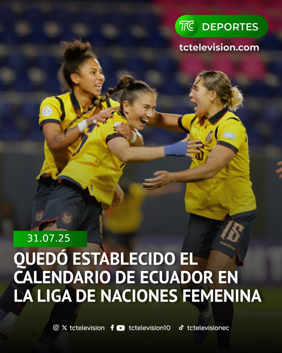 ¡Con la ilusión de clasificar a un nuevo Mundial Femenil! 💥

Ecuador ya tiene calendario definido para la Liga de Naciones Femenina de Conmebol. 🇪🇨⚽

📲 Más información en: bit.ly/457SlaV