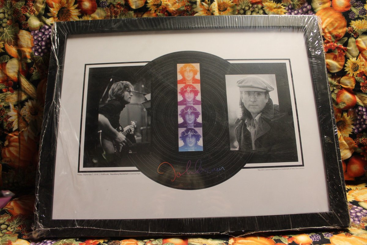 John Lennon Usps 2018 Framed Postage Stamp Usa Vintage Wall Art Rare   ebay.com/itm/3171140662…  #ad