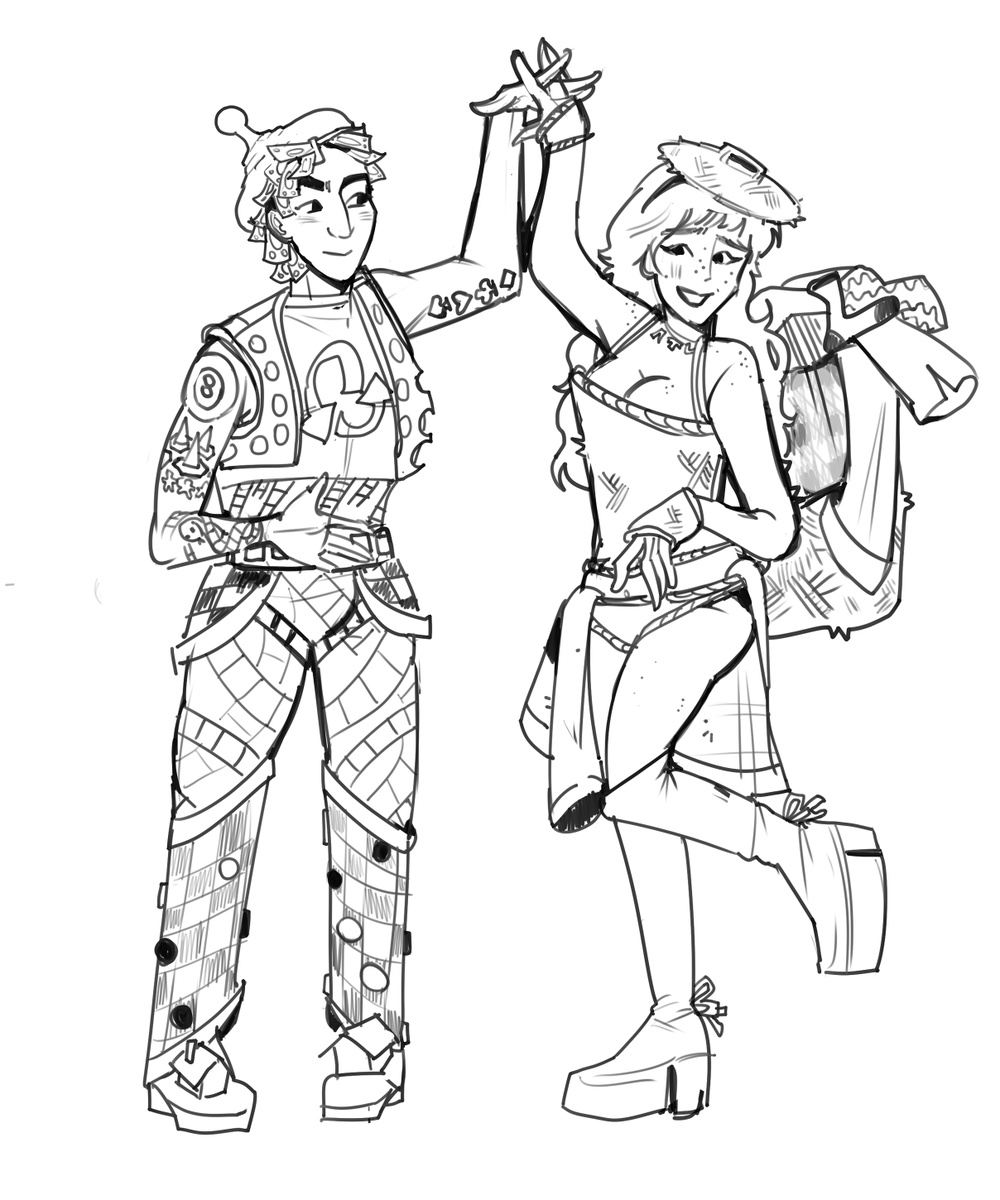 raesbian's tweet image. $40 full body colored commission !
cutie pies :o
#harper #bradley #dateeverything