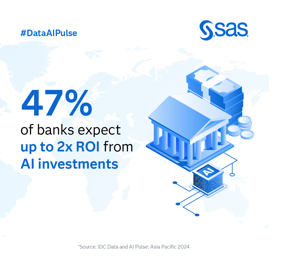 SASAsiaPacific's tweet photo. AI is transforming banking in the AP region. Discover how financial institutions are moving from tactical to strategic #AI approaches in our latest research. Learn what sets AI leaders apart from followers in banking. https://t.co/MHeVkQlVOH #DataAIPulse https://t.co/VeQKDX9MCL