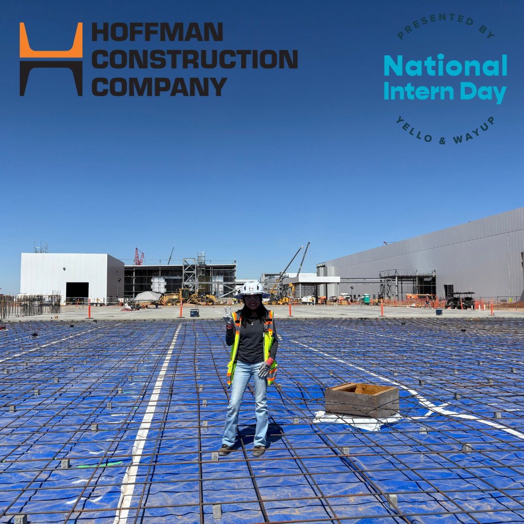 National Intern Day is coming to an end, but not before we introduce Mariana, a project engineer intern from <a href="/ArizonaState/">Arizona State</a> and their highly regarded Construction Management program. We are lucky she's on our team!

#NationalInternDay #NID #HoffmanBuilds