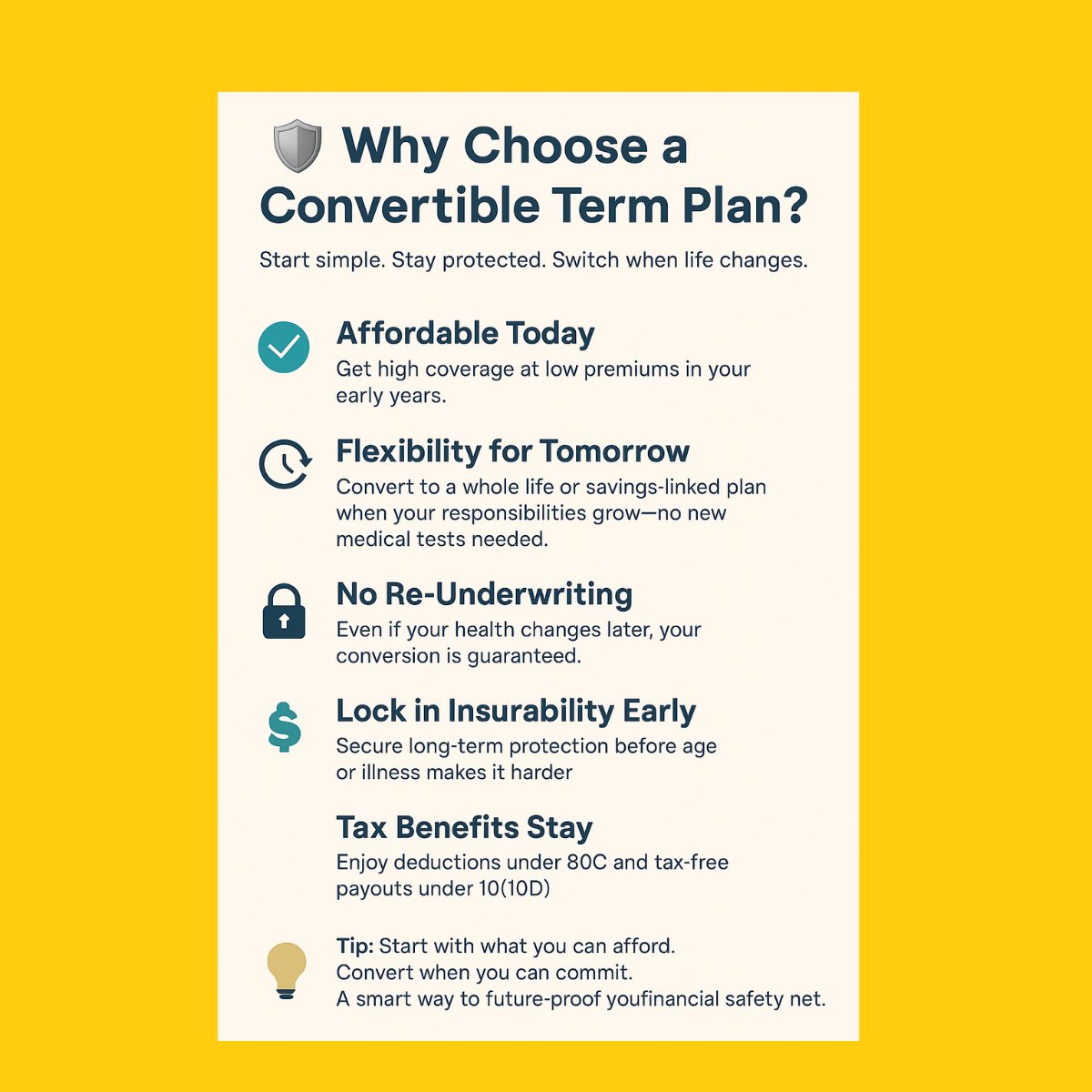 shilpi75's tweet image. Convertible term Plan
Keep your term plan convertible - Money News | The Financial Express
#Insurance #termplan #insurancegyan #policyholders #lifeinsurance #Protection