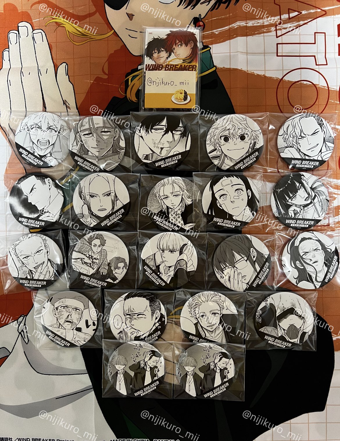 WIND BREAKER展 原作コマ缶バッジ 棪堂　ウィンブレ展 WIND BREAKER展 棪堂 哉真斗 ランダム原作コマ缶バッジ 缶バッジ