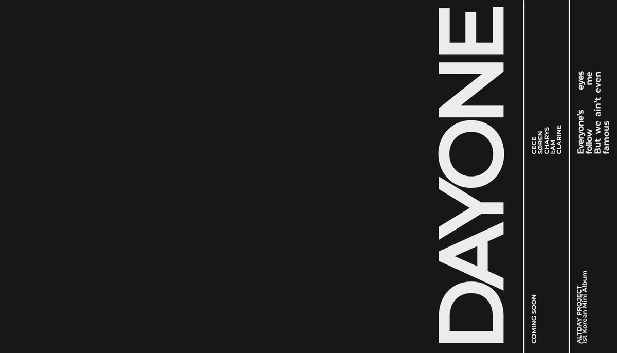 ALTDAY_PROJECT's tweet image. ㅤ
ㅤ
ALTDAY         PROJECT
1st Korean Mini Album

▀▄▀▄▀▄▀▄▀▄▀▄▀▄▀▄▀

𝐃𝐀𝐘𝐎𝐍𝐄 ────    ★
Something’s moving  in 
the dark.  You’ll hear  it 
soon.

#ALTDAYPROJECT #DAYONE

ㅤㅤ