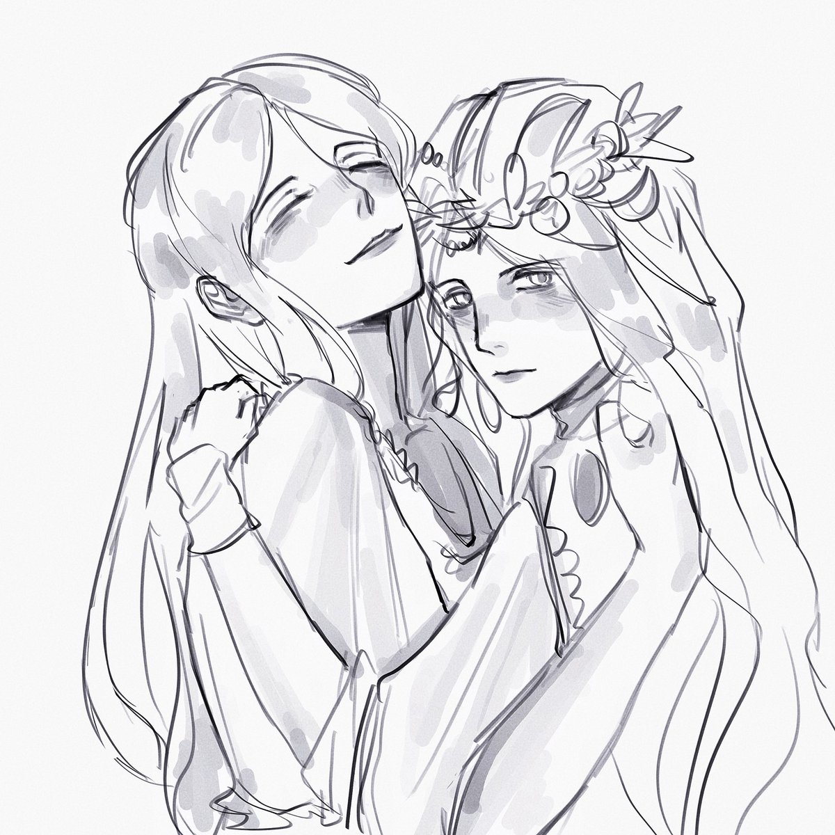 qierlan2's tweet photo. #NIGHTREIGN #ELDENRING 
#复仇者

（动作有参考）
大小姐和人偶妹🥰🥰 https://t.co/DP5Mmfcg40