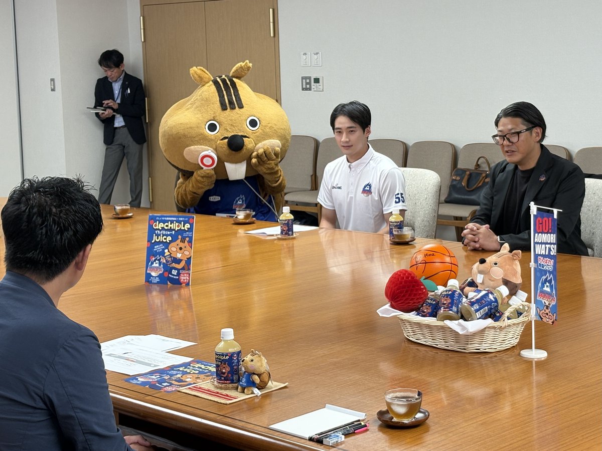 表敬訪問】 本日8/1（金）、渡邊裕介代表取締役社長、#大髙祐哉 選手