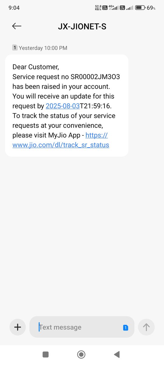 MrAmit_Dey's tweet photo. @JioCare @reliancejio Pathetic service from Jio! Jio fiber service activated on 27.07.25 and my STB blocked on 31.07.25 https://t.co/kTYfZMWG9F