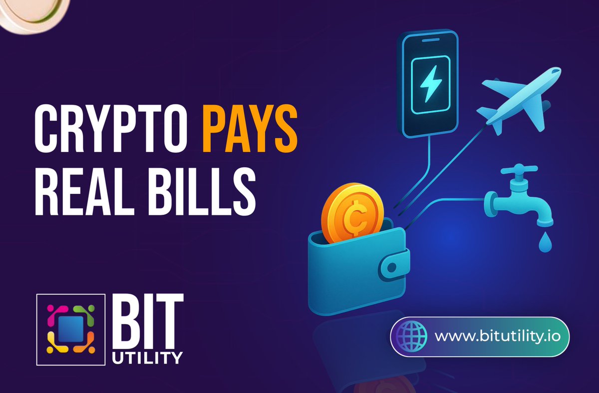 Crypto should not just sit idle. It should be used. 🚀

BitUtility is redefining what crypto can do by making it spendable on real-world essentials like phone top-ups, utility bills and even air travel.

One simple click. No swaps. No hidden fees. Just pure and seamless payments.