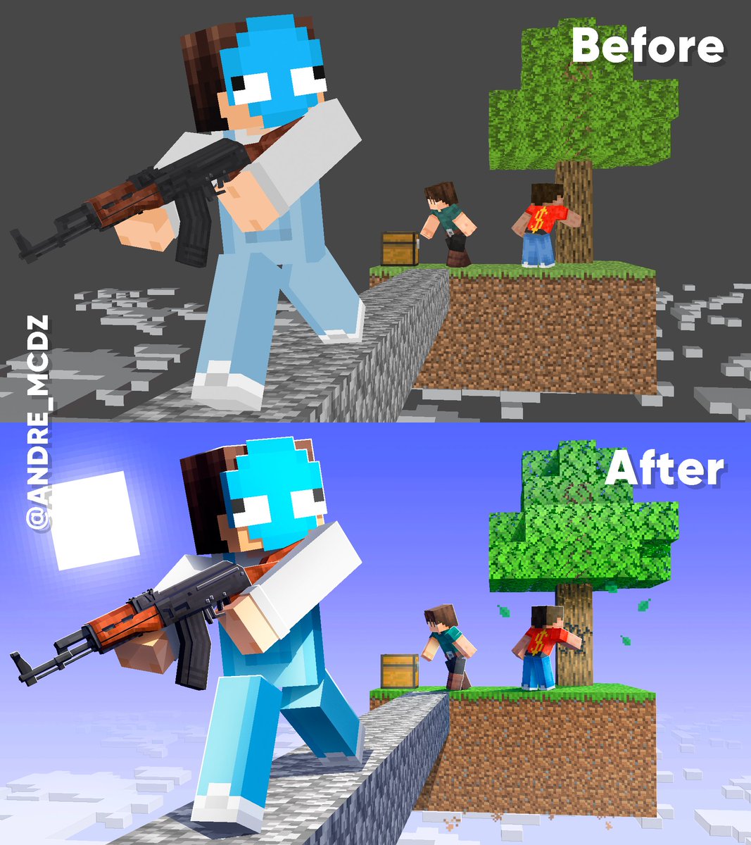 Before &amp; after he ran to Photoshop🌚

x.com/andre_mcdz/sta…
