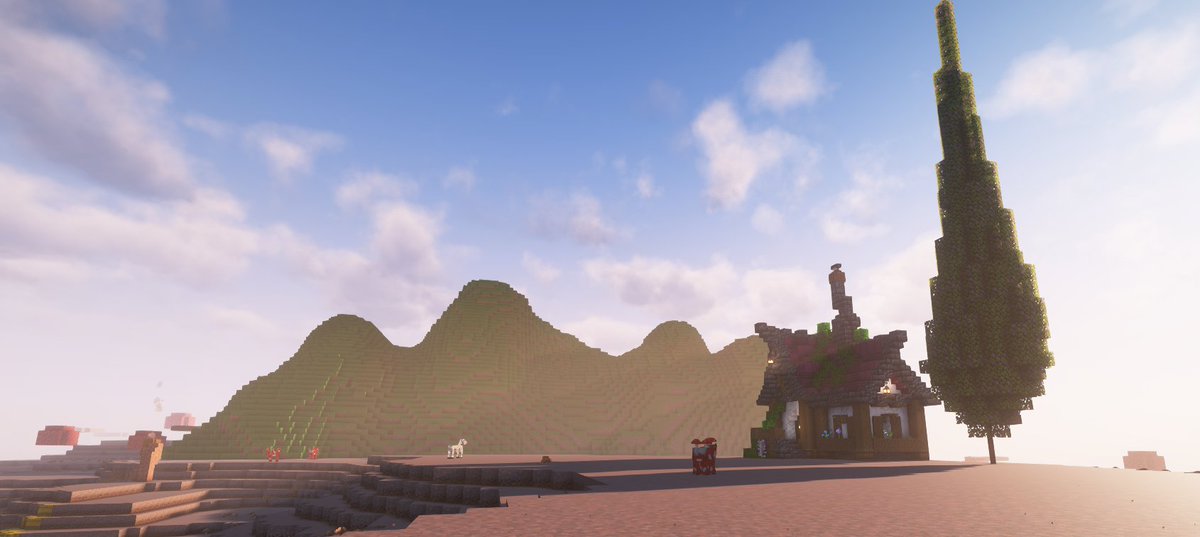 Time for a base update; it's starting to take shape. I added some hills and terrafoming this week. All the buildings you see, I have tutorials on YouTube. <a href="/TheInterRealms/">The InterRealms</a>