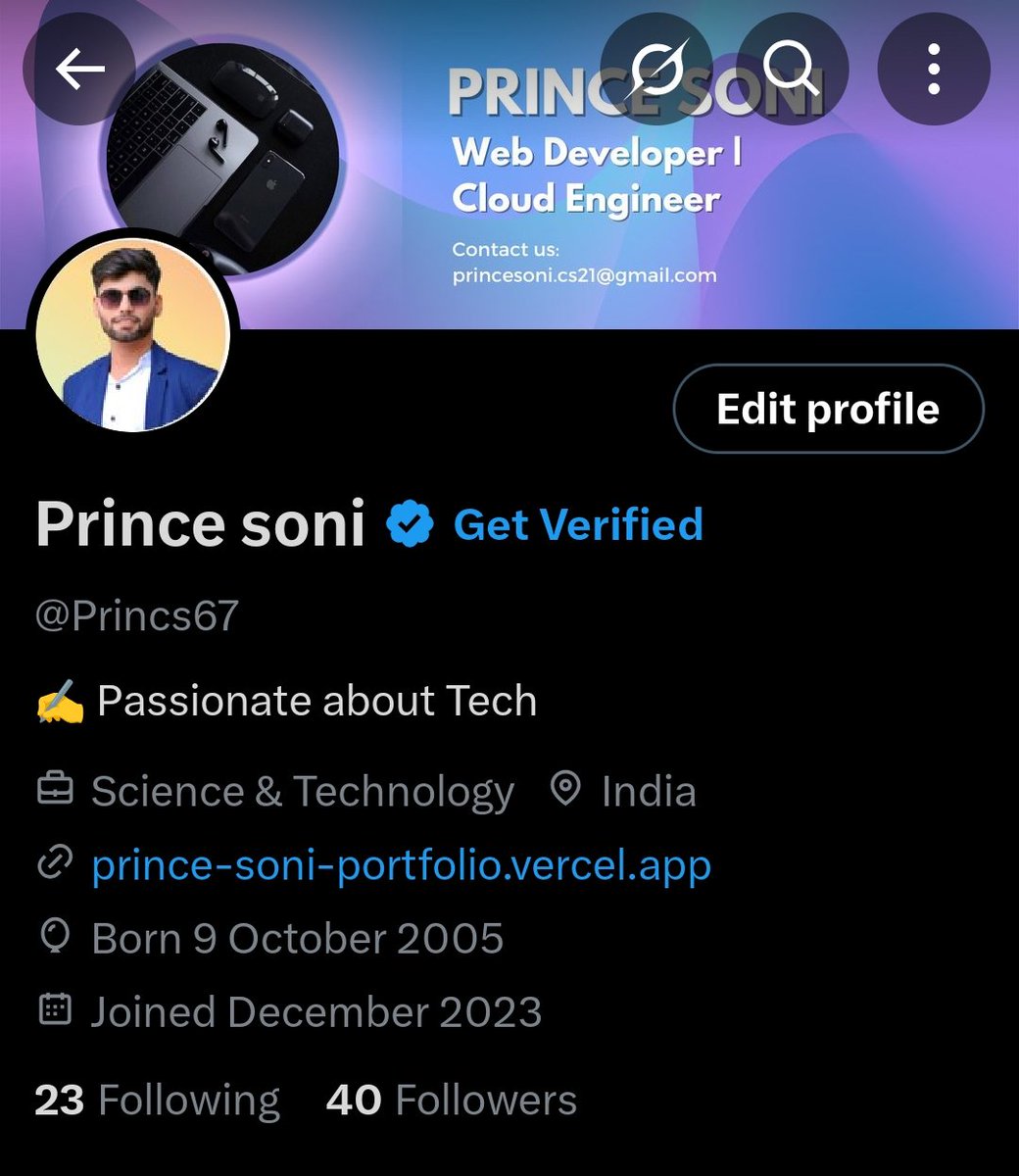 Prince soni tweet media