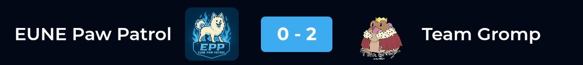 Ja näin Team Gromp on menestynyt jo paremmin, kuin viime kaudella (ollaan 2-5 xD)

Pikkulintu visertää että grompin tie on auki vielä pleijareihin🤔