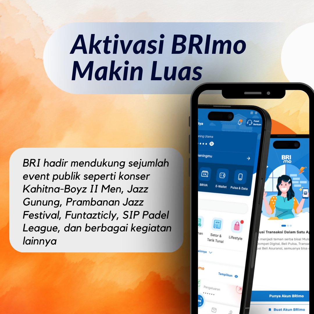 intankrav's tweet photo. BRI hadir mendukung berbagai event nasional #BRITetapKuat Transformasi Digital https://t.co/xl0ZsLDhhH