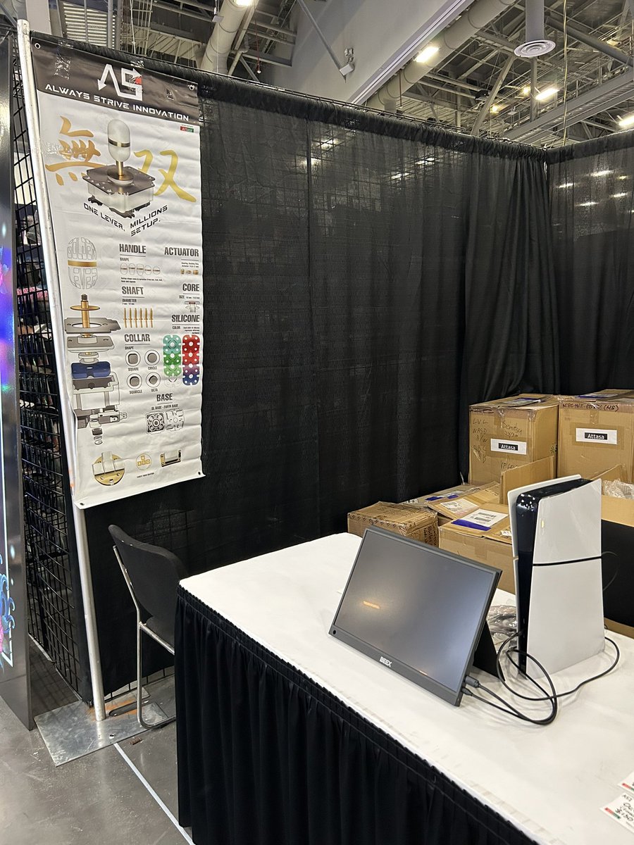 Attasa's tweet photo. We are happy to exhibit #EVO2025 on Aug. 1-3

Please visit our booth at E3

ASI #GoldenLever #VB1 #VM6R #LVL
Brook #Starburst
Gafro #Limes #LITERAS
hokage #Maziora
Qanba #Gravity
Sanwa #JLX2
Seimitsu #NOBILever
etc.

Modding service

#SAPPHIRE test play

See you on tomorrow https://t.co/szkI5Ypnvq