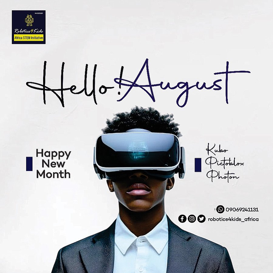Robotics4kidz's tweet photo. Happy New Month!

Just a quick reminder that our Summer Program is still on and it's been an exciting time of learning and creativity for the kids.

Let’s make the rest of the summer count!

For registration and enquiries, call 09069241131 https://t.co/xJMYLIPLBI