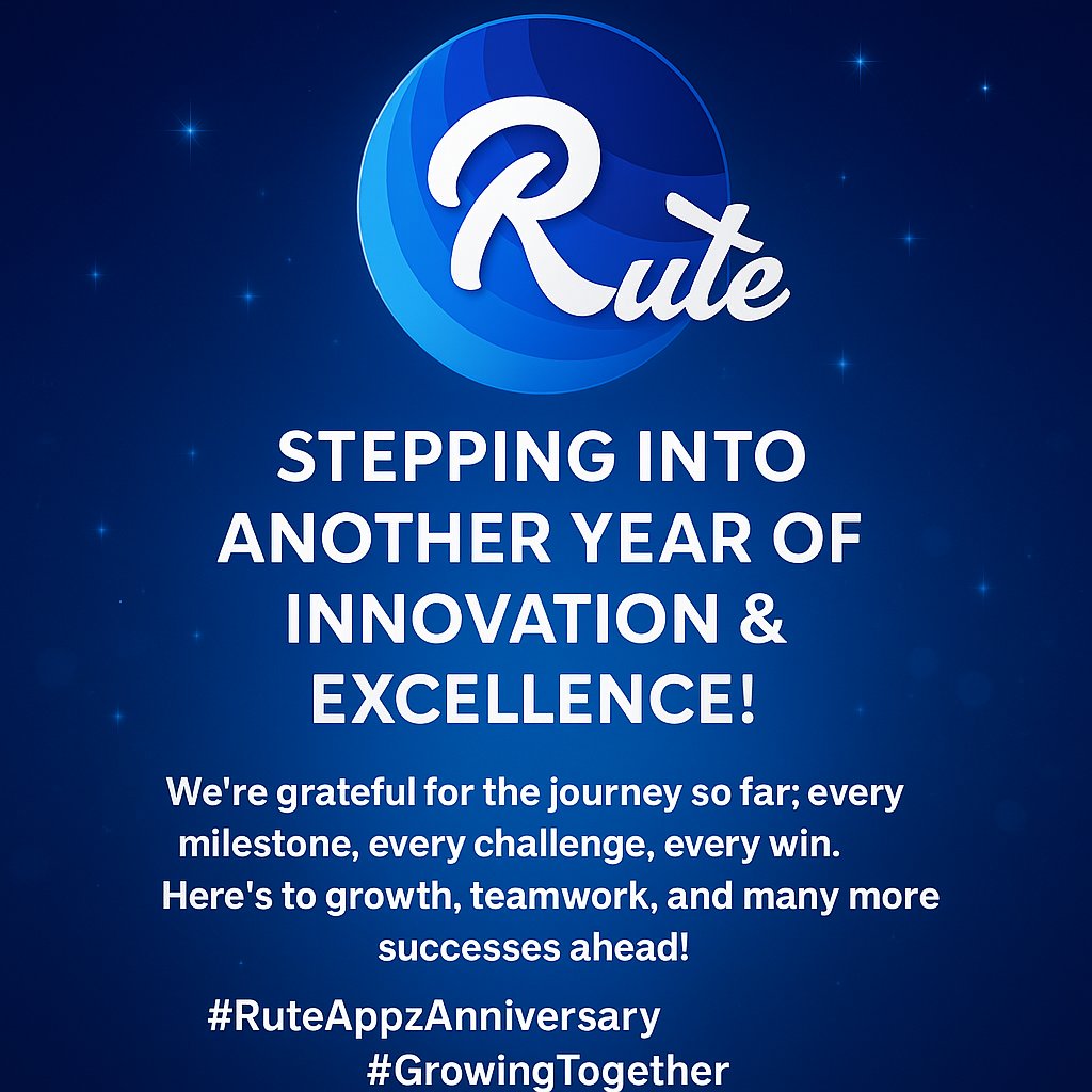RuteAppz's tweet photo. 🎉 Celebrating another year of growth at #RuteAppz!
Need a mobile app or software built? Let’s talk.
📩 contact@ruteappz.com
📞 US: +1 202-657-6657 | 🇮🇳 +91 96008 88283
🌐 https://t.co/VxXNxSS85N

#AppDevelopment #TechMadeSimple #BuildWithRute https://t.co/67DG4lstE4