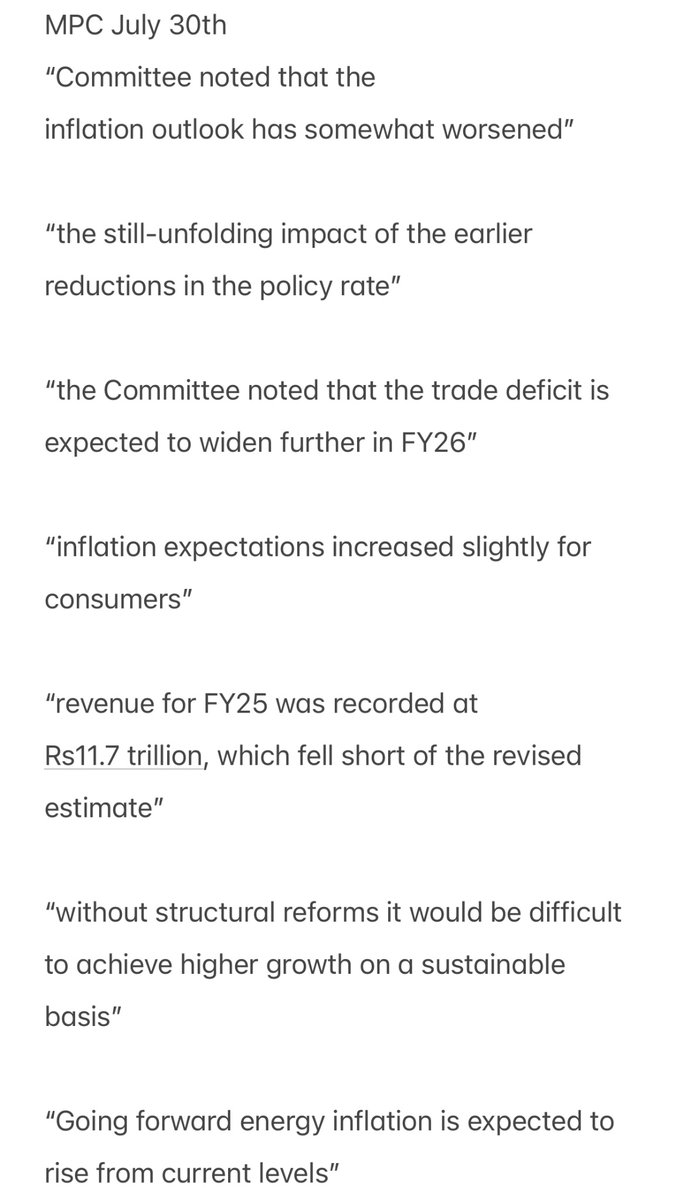 A plain reading of the recent State Bank MPC statement: