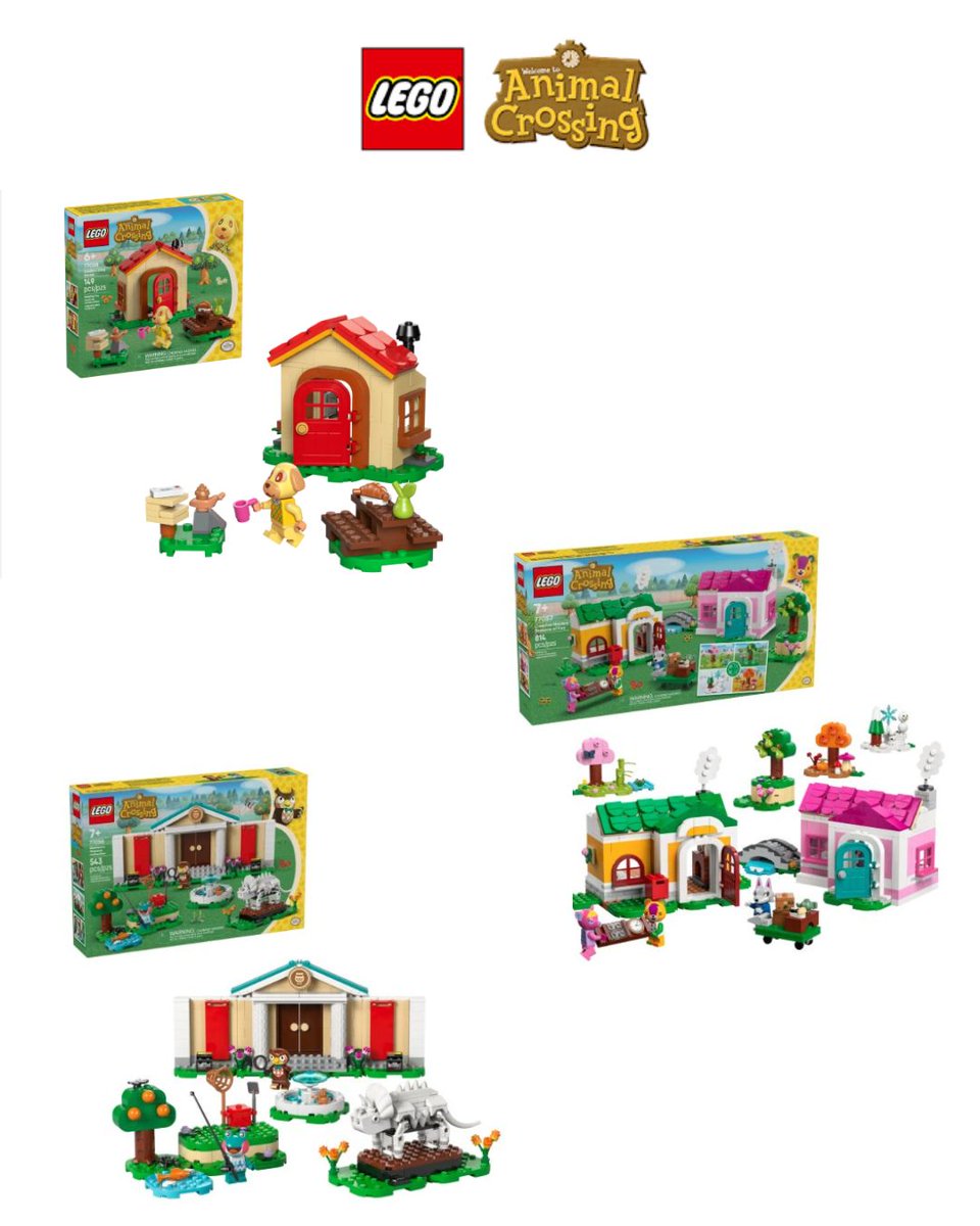 semmedianinja's tweet image. The all new August Release Animal Crossing sets are now available at The LEGO Store (ad) #lego #animalcrossing #buildingsets #buildingtoys #buildingblocks #buildingkit 

bit.ly/4l5VUCU