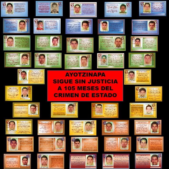 JUSTICIA!
VERDAD!
MEMORIA!
#AyotzinapaMilitaresDiganLaVerdad #DisminuyóLaDesigualdadEnMéxicoCrecieronIngresos