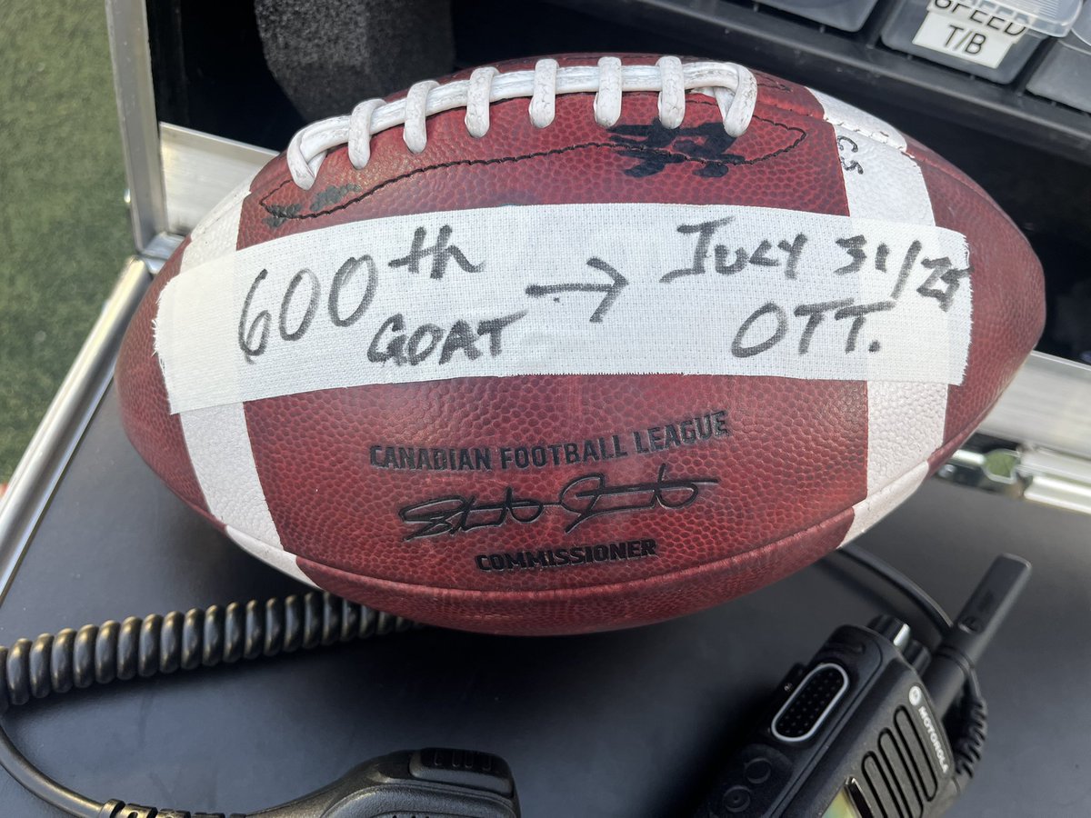 Congrats to <a href="/RParedes30/">Rene Paredes</a> on 600 career field goals. The GOAT indeed