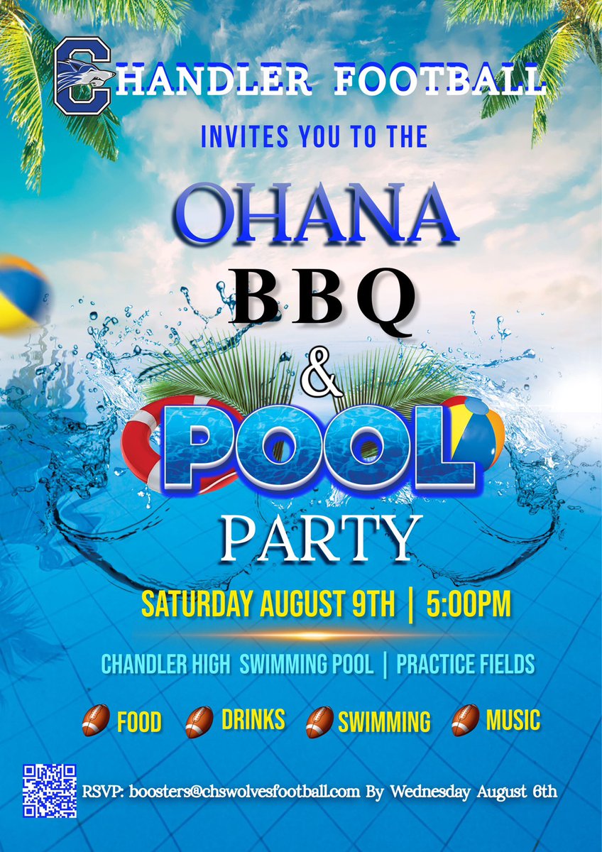 Coach Wiz (@coach_wiz3) on Twitter photo We have the best booster club around! <a href="/chandler_wolves/">Chandler High Football Boosters</a> Looking forward to bringing the family out and seeing everyone ☀️ 🍗 🍖 <a href="/SOC_CHSWOLVES/">Chandler HS Athletics</a> 🐺 🏄 We have the best booster club around! <a href="/chandler_wolves/">Chandler High Football Boosters</a> Looking forward to bringing the family out and seeing everyone ☀️ 🍗 🍖 <a href="/SOC_CHSWOLVES/">Chandler HS Athletics</a> 🐺 🏄