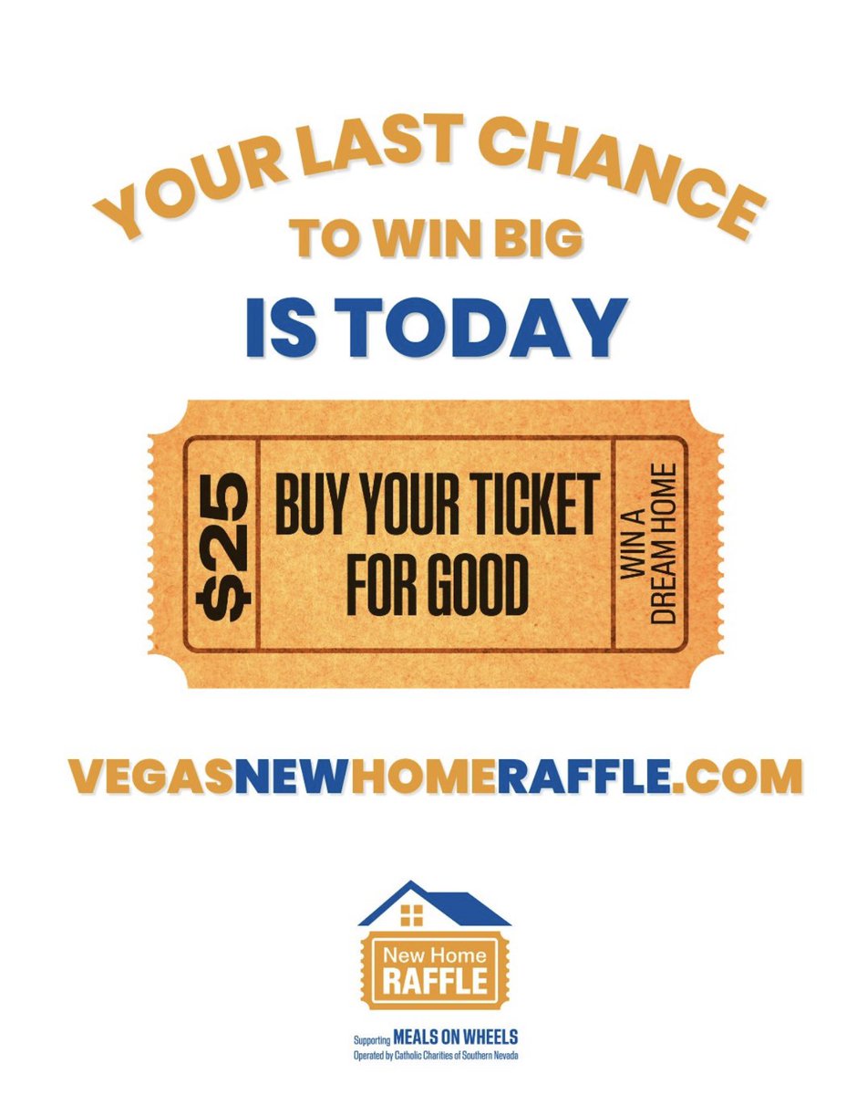 sara_e_ramirez's tweet photo. Only 3 hours left to get your winning ticket! Raffle ends July 31st at 11:59! Visit: https://t.co/q2xF6guXRI 

#LasVegas #Nevada #LasVegasRealEstate #MealsOnWheels #NewHome #Homeownership #Investmentproperty https://t.co/L2HSy4fsv1