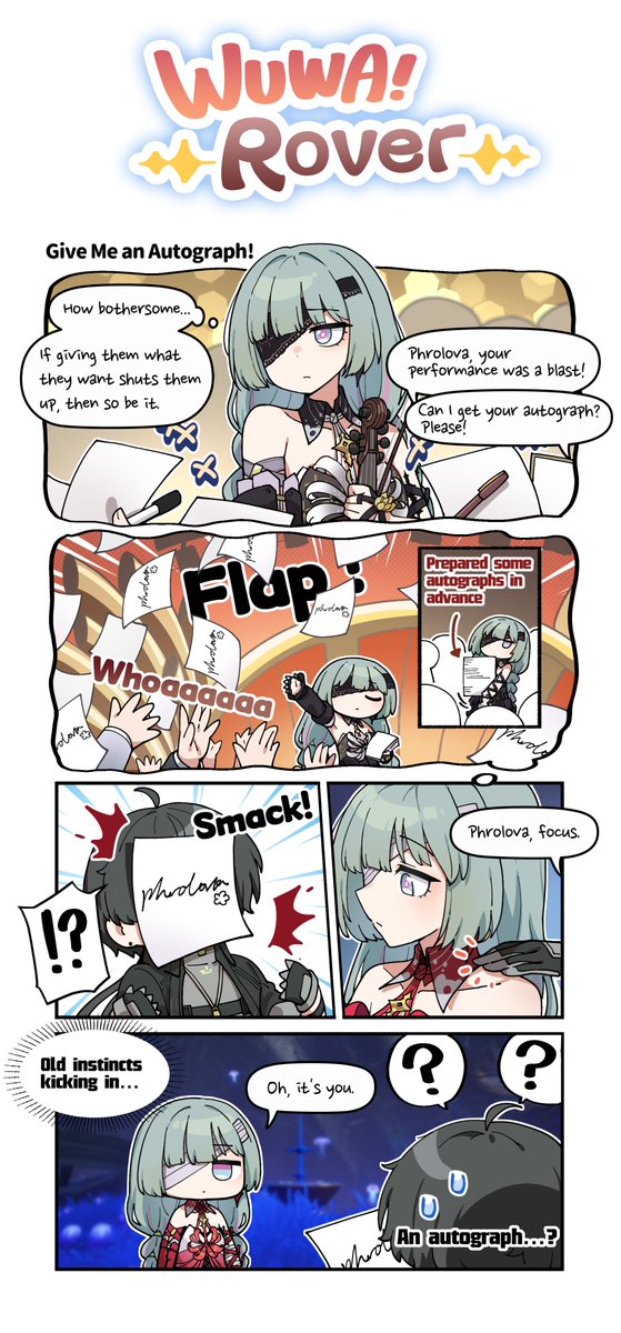 "WUWA! Rover!" — Give Me an Autograph!

It's said that Phrolova enjoyed great popularity during her time in the music scene!

Credit to: <a href="/parang9494/">純粋な不純物@순수한불순물</a>

#WutheringWaves
#Phrolova